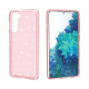 Samsung Galaxy S21 5G Funda transparente con purpurina