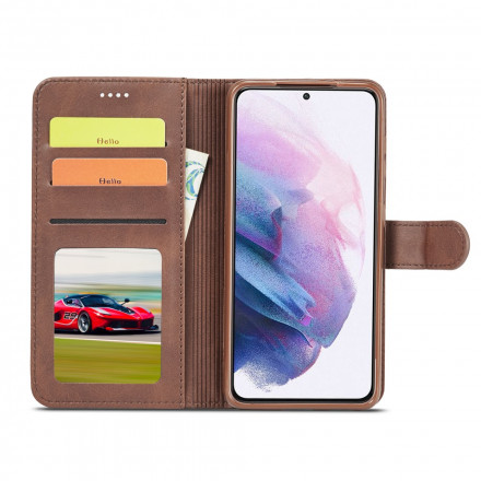 Samsung Galaxy S21 5G Funda LC.IMEEKE Efecto piel