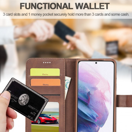 Samsung Galaxy S21 5G Funda LC.IMEEKE Efecto piel