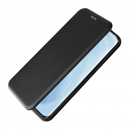 Flip Cover Xiaomi Mi 11 de fibra de carbono con soporte de anillo