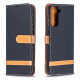 Funda Samsung Galaxy S21 Plus 5G efecto tela y piel con colgante