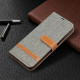 Funda Samsung Galaxy S21 Plus 5G efecto tela y piel con colgante