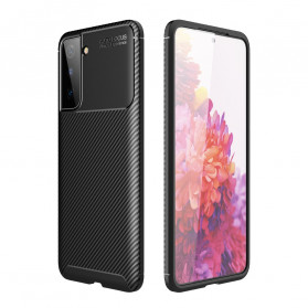 Funda de fibra de carbono con textura flexible para el Samsung Galaxy S21 Plus 5G