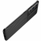 Samsung Galaxy S21 Ultra 5G Funda flexible con textura de fibra de carbono