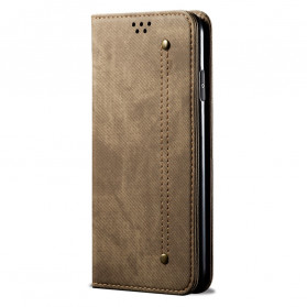 Flip Cover Xiaomi Redmi Note 9 5G / Redmi Note 9T 5G Tejido Jeans