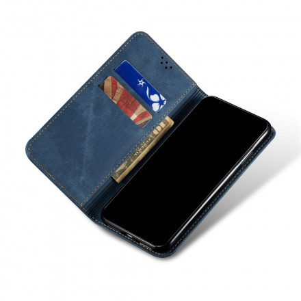 Flip Cover Xiaomi Redmi Note 9 5G / Redmi Note 9T 5G Tejido Jeans