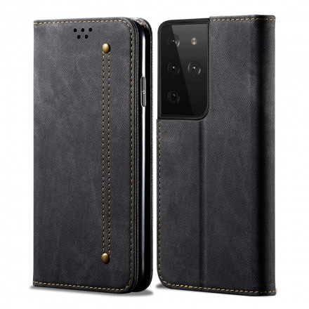 Flip Cover Samsung Galaxy S21 Ultra 5G Tejido Jeans