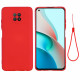 Xiaomi Redmi Note 9 5G / Note 9T 5G Funda de silicona líquida y colgante