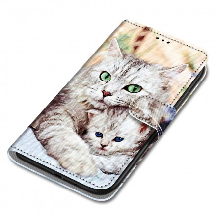 Funda familiar de gato para el Samsung Galaxy S21 Ultra 5G
