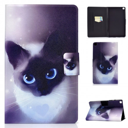 Funda Samsung Galaxy Tab A7 (2020) Ojos azules de gato