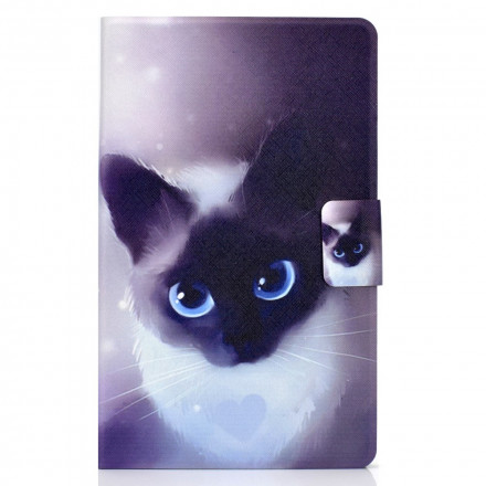 Funda Samsung Galaxy Tab A7 (2020) Gato Ojos Azules