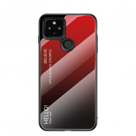 Google Pixel 5 Cover Hello Tempered Glass