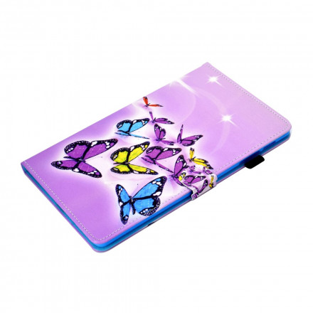 Funda Samsung Galaxy Tab A7 (2020) Mariposas pintadas