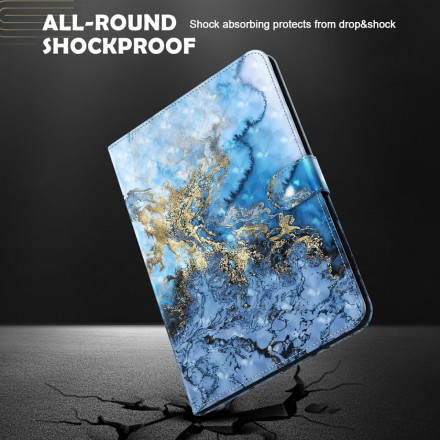 Funda de mármol con punto de luz para Samsung Galaxy Tab A7 (2020)