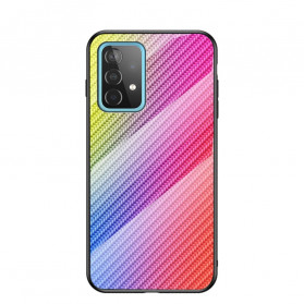 Funda de cristal templado Samsung Galaxy A52 5G de fibra de carbono