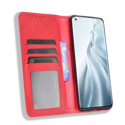 Flip Cover Xiaomi Mi 11 Vintage Leather Effect Stylish