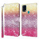 Samsung Galaxy A32 5G Funda de purpurina Light Spot Magenta