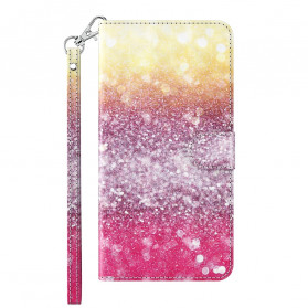 Samsung Galaxy A32 5G Funda de purpurina Light Spot Magenta