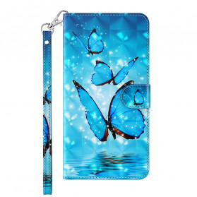 Funda Samsung Galaxy A32 5G Light Spot Flying Blue Butterflies