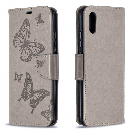 Funda con colgante impresa de mariposa para el Xiaomi Redmi 9A