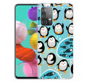 Funda Samsung Galaxy A32 5G Pingüinos y peces