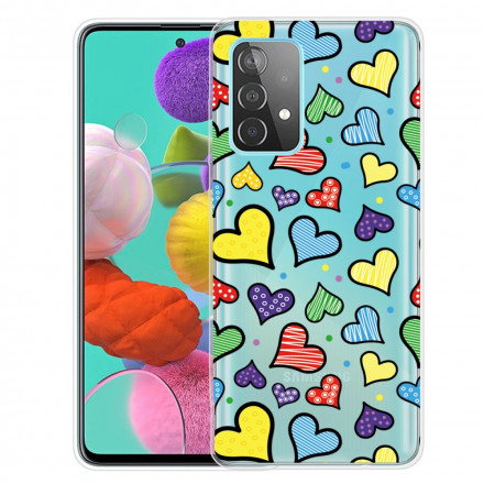 Samsung Galaxy A32 5G Funda Corazón Multicolor