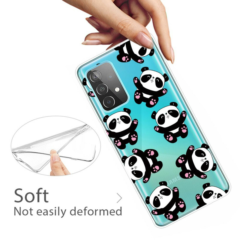 Samsung Galaxy A32 5G Funda Top Pandas Fun