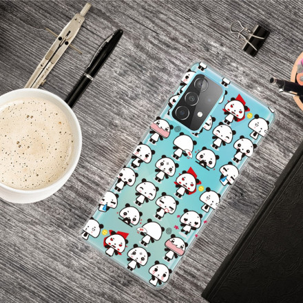 Samsung Galaxy A32 5G Funda transparente Funny Pandas