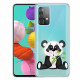 Samsung Galaxy A32 5G Funda Transparente Panda Triste