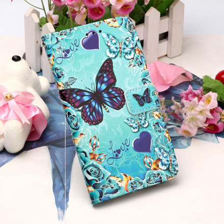 Funda con colgante Xiaomi Redmi 9A Love Butterflies