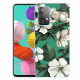 Samsung Galaxy A32 5G Funda Pintada Flores Blancas
