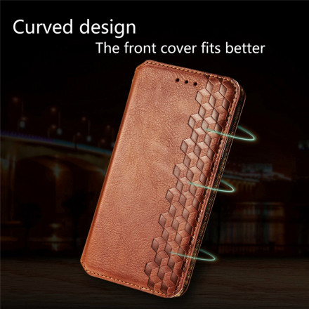 Flip Cover Samsung Galaxy A42 5G Cuero Efecto Diamante Textura