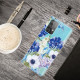 Samsung Galaxy A52 5G Funda de flor de acuarela transparente