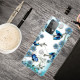 Samsung Galaxy A52 5G Funda Transparente Mariposas y Flores Retro