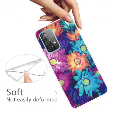 Samsung Galaxy A32 5G Funda Flexible Flor