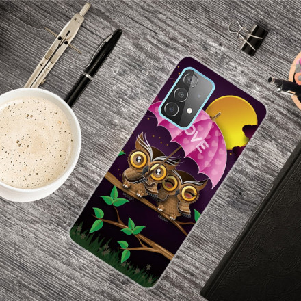 Funda flexible Samsung Galaxy A32 5G Love Owls
