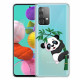 Samsung Galaxy A52 5G Funda Transparente Panda Sobre Bambú