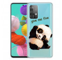 Samsung Galaxy A52 5G Funda transparente Panda Give Me Five
