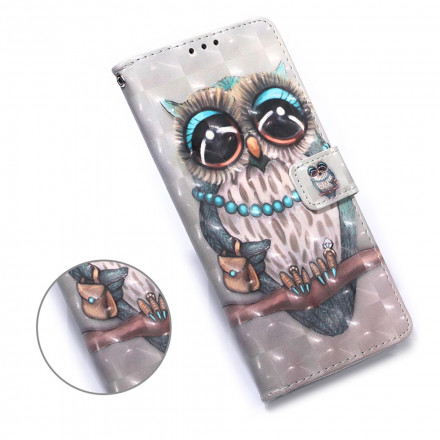 Funda de cordón para Samsung Galaxy A32 5G Miss Owl