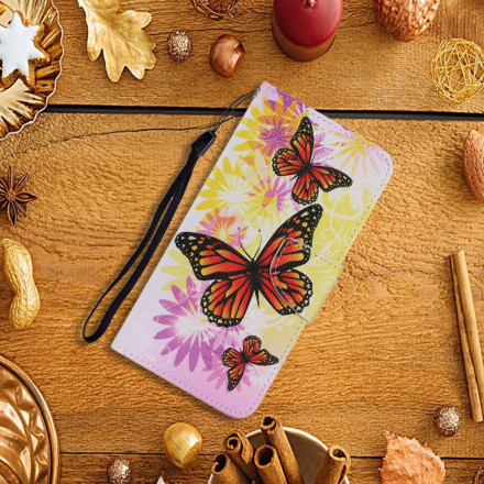 Funda Samsung Galaxy A32 5G Mariposas y flores de verano
