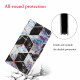 Samsung Galaxy A32 5G Funda de mármol geométrica