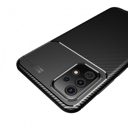 Samsung Galaxy A52 5G Funda blanda con textura de fibra de carbono