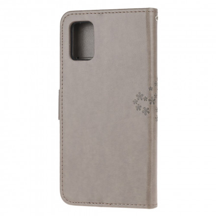 Funda con colgante para el Samsung Galaxy A32 5G Tree & Owl