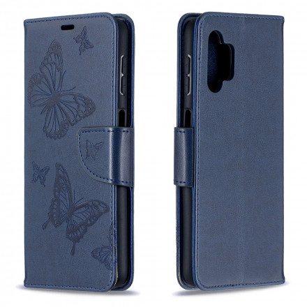 Funda Samsung Galaxy A32 5G Mariposas en vuelo con colgante