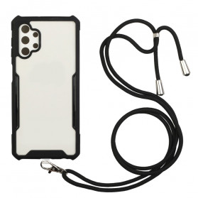 Funda híbrida Samsung Galaxy A32 5G con cable de color