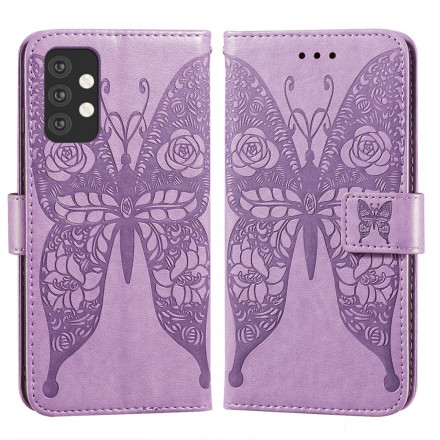 Samsung Galaxy A32 5G Funda Mariposas Patrón Floral