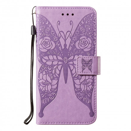 Samsung Galaxy A32 5G Funda Mariposas Patrón Floral