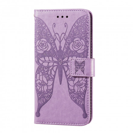 Samsung Galaxy A32 5G Funda Mariposas Patrón Floral