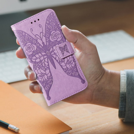 Samsung Galaxy A32 5G Funda Mariposas Patrón Floral