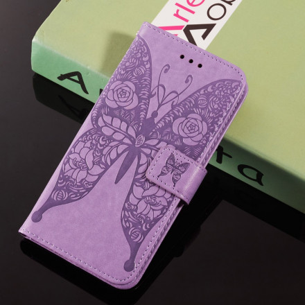 Samsung Galaxy A32 5G Funda Mariposas Patrón Floral